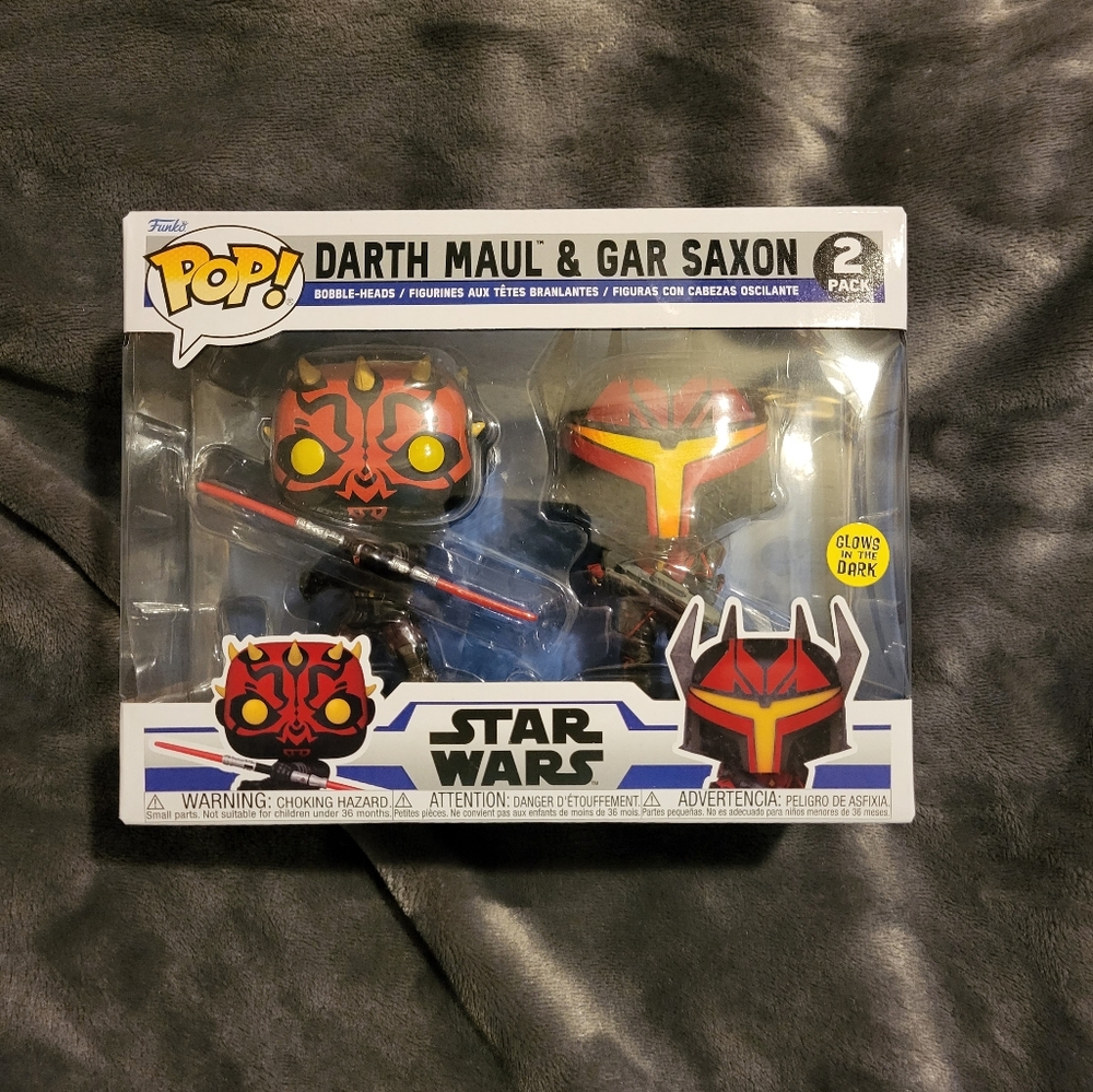Funko Pop Darth Maul & Gar Saxon - Picture 1 of 4